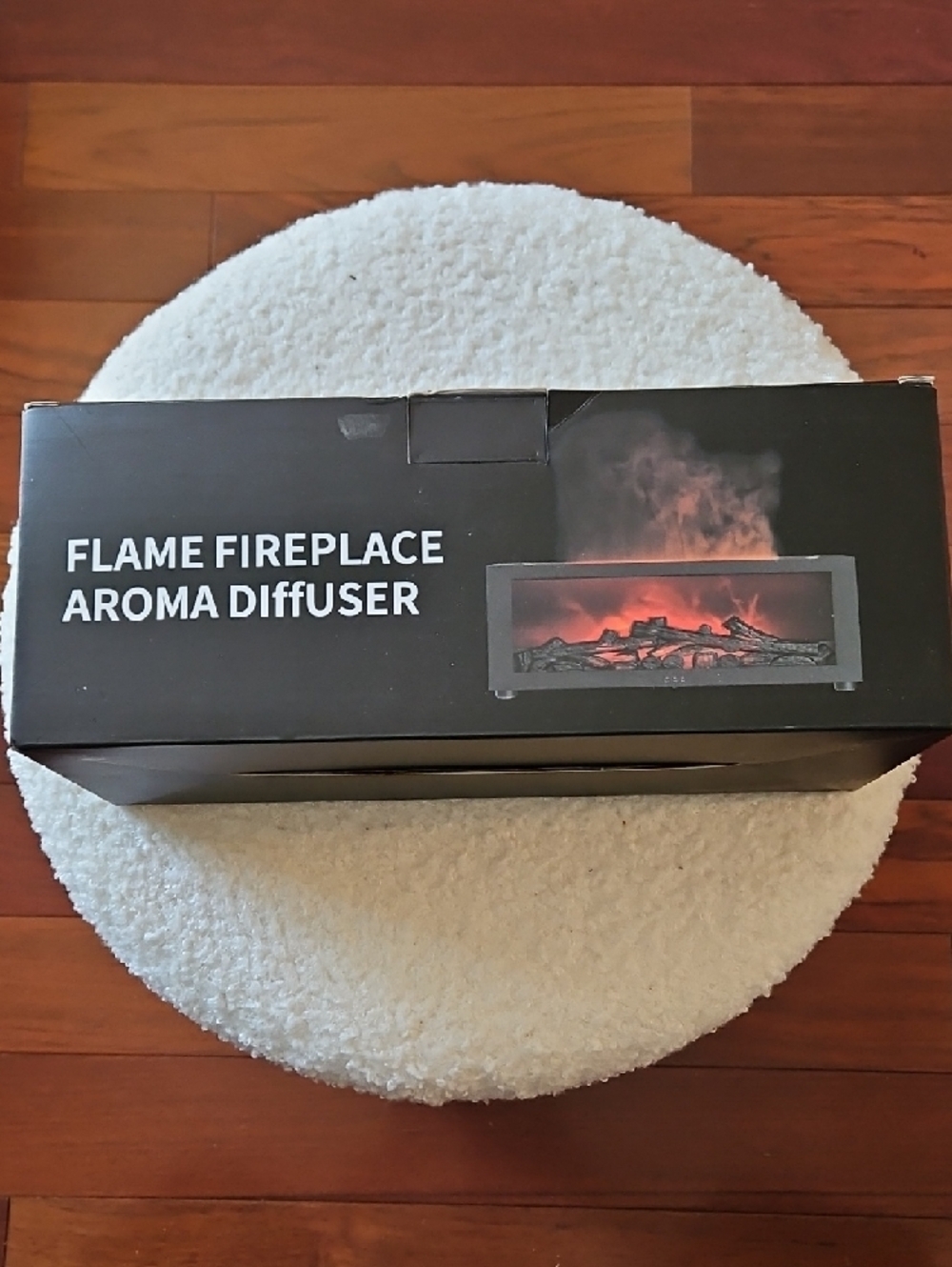Flame Fireplace Aroma Diffuser - Black